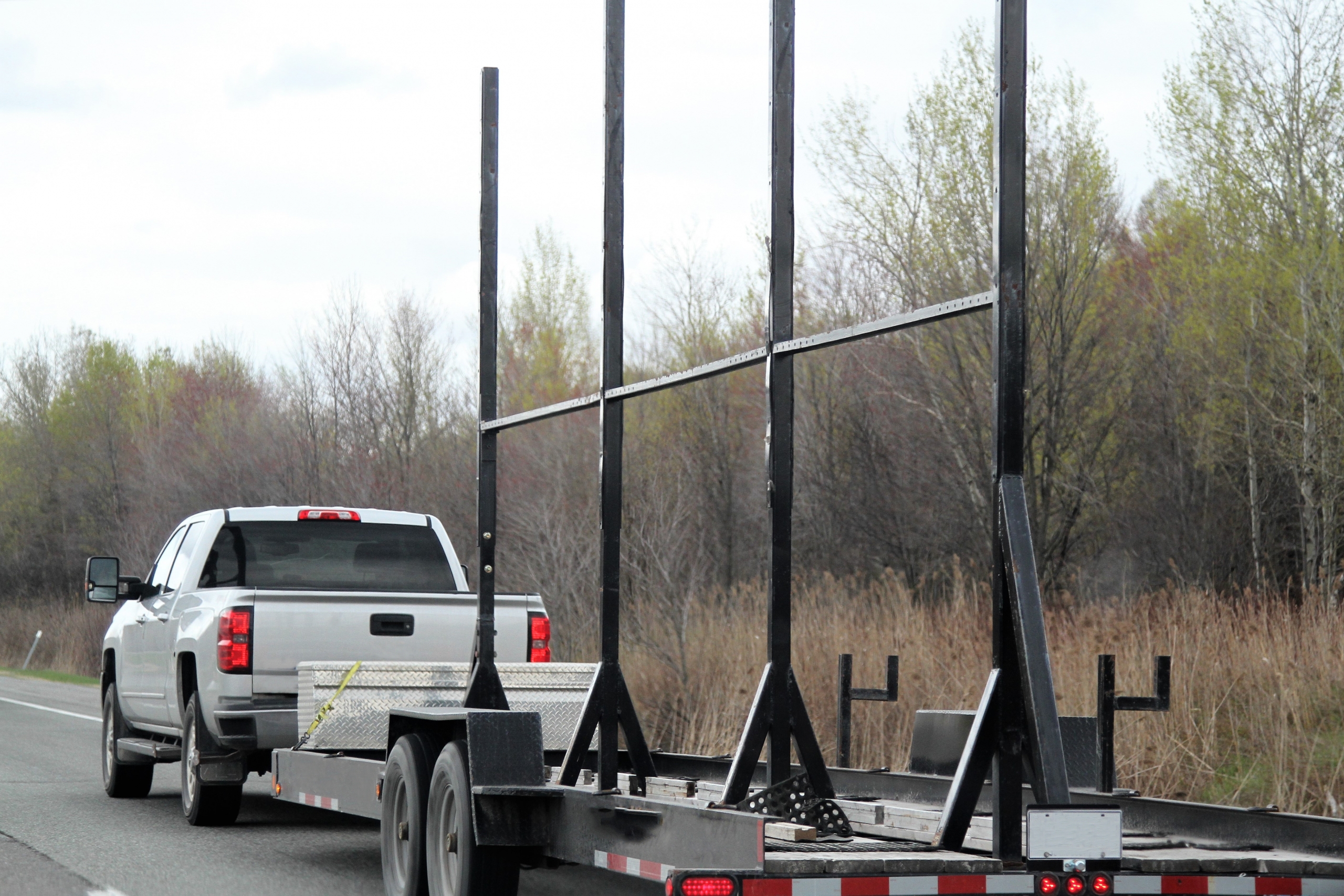 Common Causes of Car Accidents #10: Improperly secured trailer load.