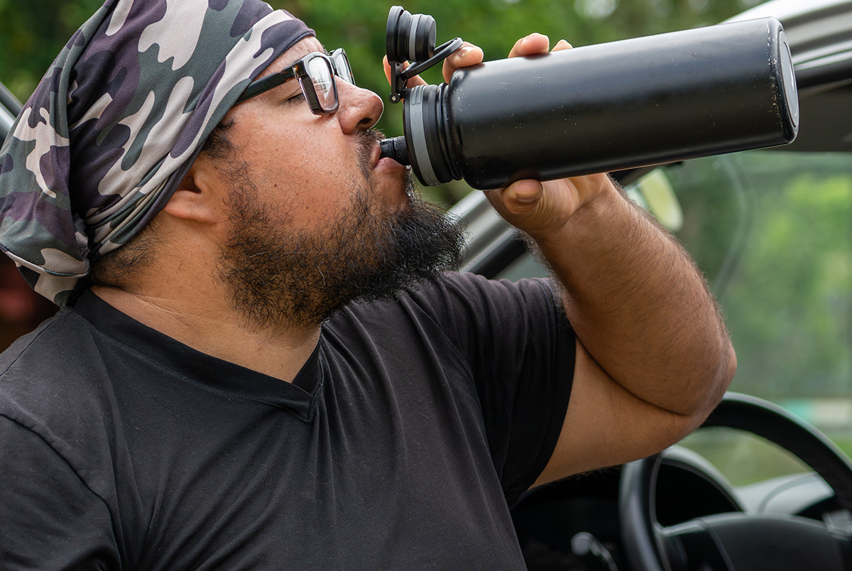 Summer Driving Safety Tip #15: Never drive if you're feeling sick from extreme heat.