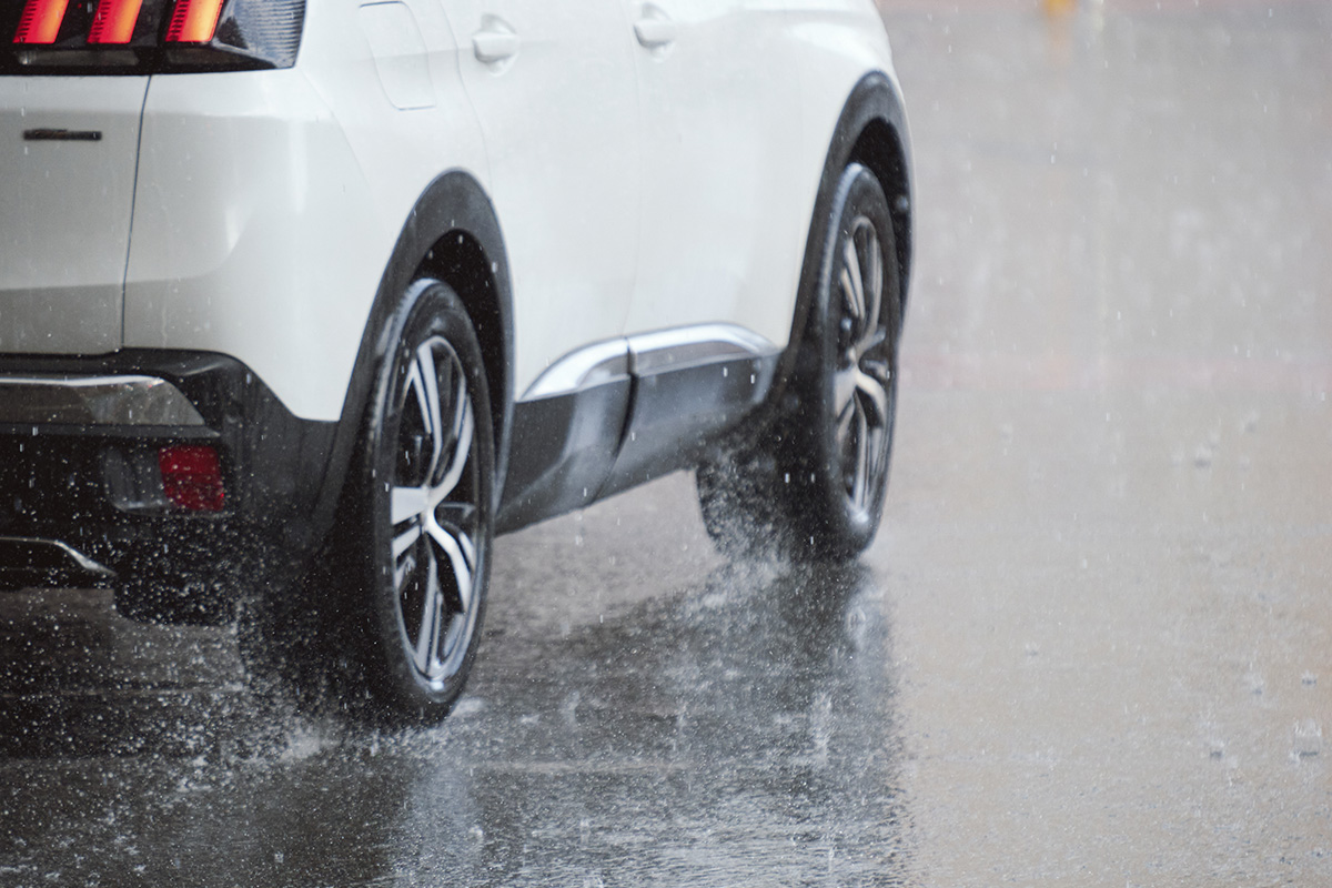 Fall Driving Tip #7: Exercise Caution When Driving on Wet Pavement